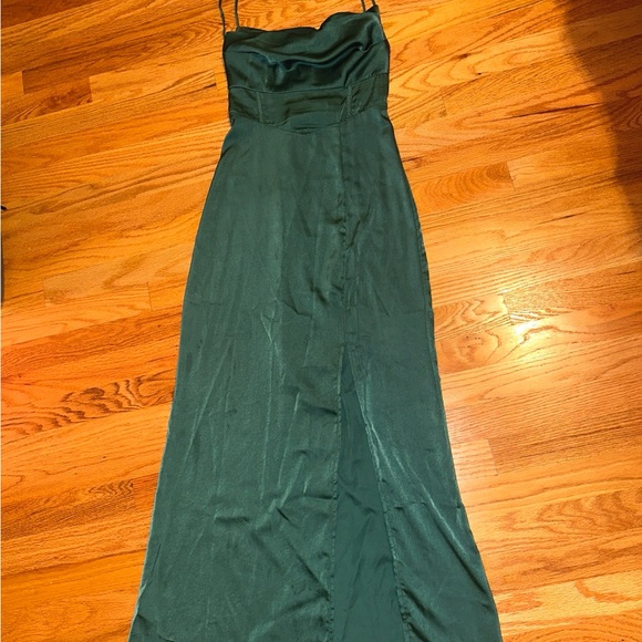 Hello Molly emerald green maxi dress with slit - Picture 5 of 6